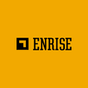 Enrise logo black on yellow