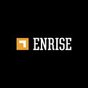 Enrise logo op zwarte achtergrond